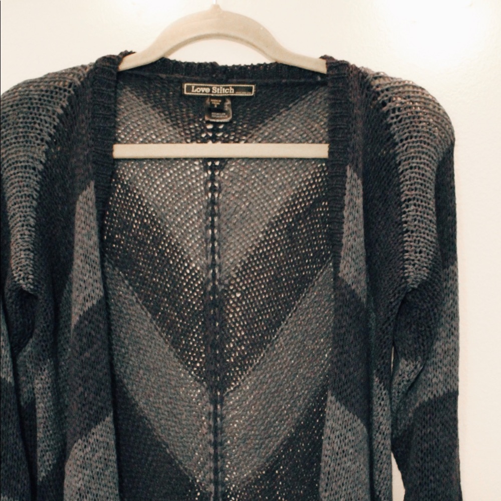 Navy and blue cardigan